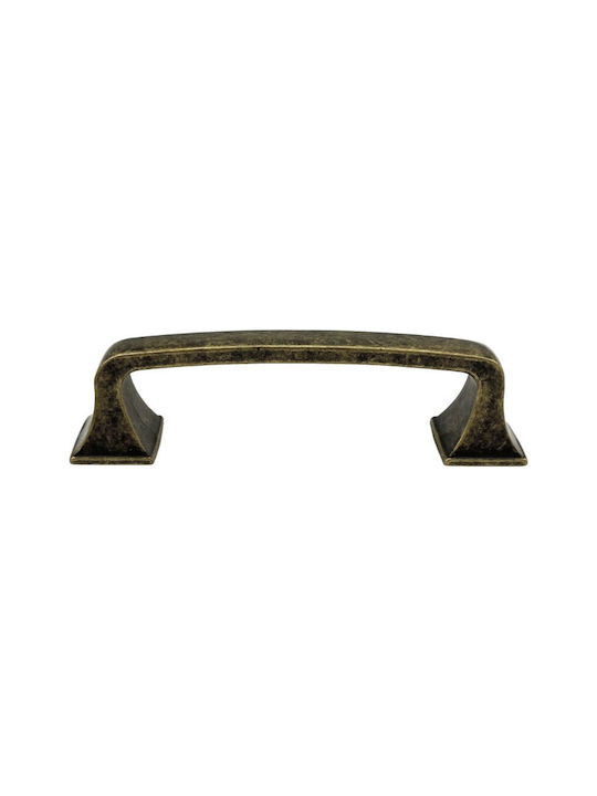 Arte 121 Antic Mâner Mobilier din Zamak în Culoare Bronz 118mm (Distanța între Centre 96mm) 1buc