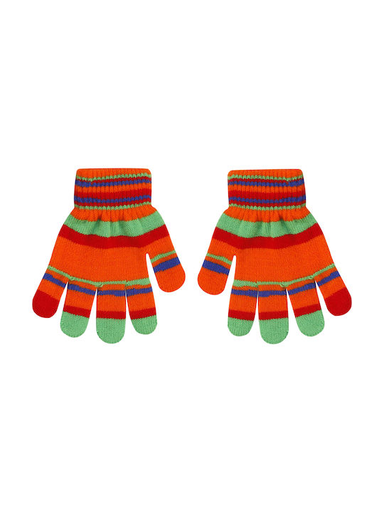 Stamion Knitted Kids Gloves Orange