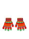 Kinderhandschuhe Gestrickt Orange Magic