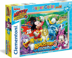 Детски Пъзел Mickey and The Roadster Racers за 4++ Години 104бр Clementoni