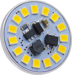 GloboStar Λάμπα LED 3W για Ντουί G4 Φυσικό Λευκ...