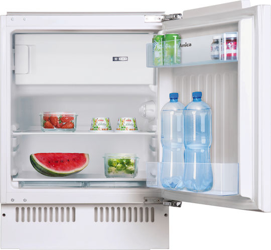 Eingebauter Einzeltür Kühlschrank 111Es H81.8xB59.6xT55cm. Weiß UM130.3