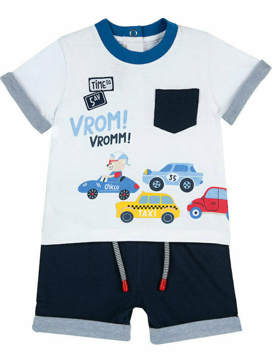 Kids' Set with Shorts Summer 2pcs White