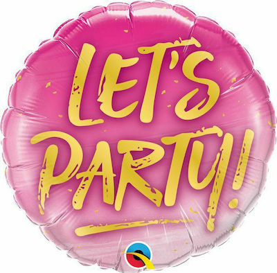 Balon Folie Rotund Roz Let's Party 23buc