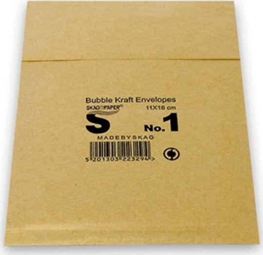 Skag Envelope Bag Type with Bubble Wrap 1pcs in Brown Color No1