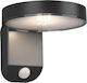 Trio Lighting Posadas Wall Mounted Solar Light 4.5W 290lm Warm White 3000K with Motion Sensor IP44 15cmx12cmcm