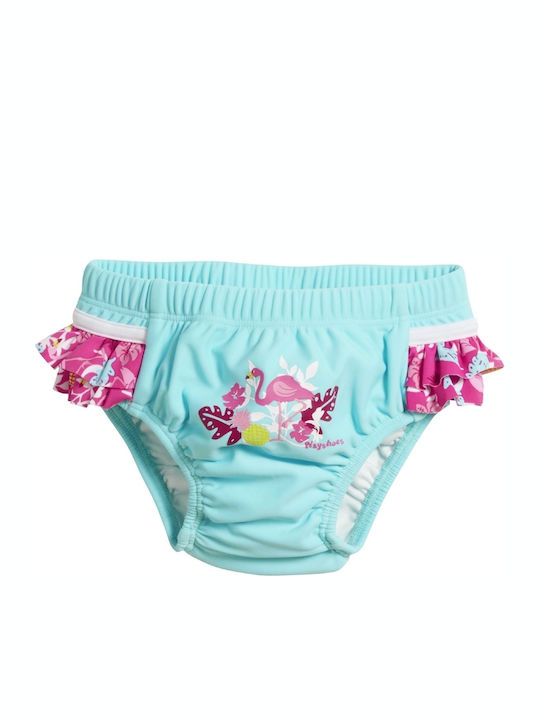 Playshoes Flamingo Kinder Badeanzug UV-Schutz (UV) Windel Türkis