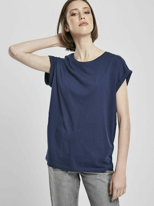 Urban Classics Γυναικείο T-shirt Navy Μπλε