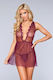 Be Wicked 1801 Sweet Dreams Babydoll Sexy Babydoll Burgundy