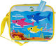 Stor Schulische Isothermische Lunch-Tasche zum Umhängen Mehrfarbig Baby Hai