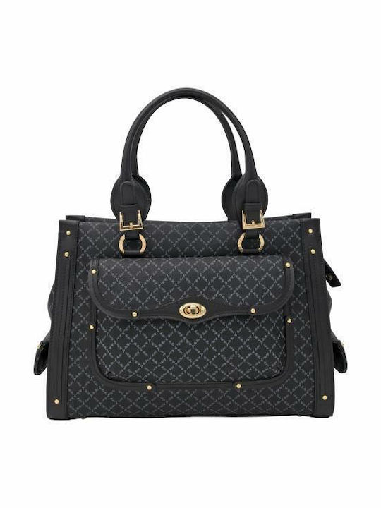 La tour Eiffel 10458-1 Damen Tasche Tote Hand Schwarz