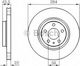 Bosch Σετ Δισκόπλακες Εμπρός 2τμχ για Alfa Romeo Alfa 147 / Alfa 156