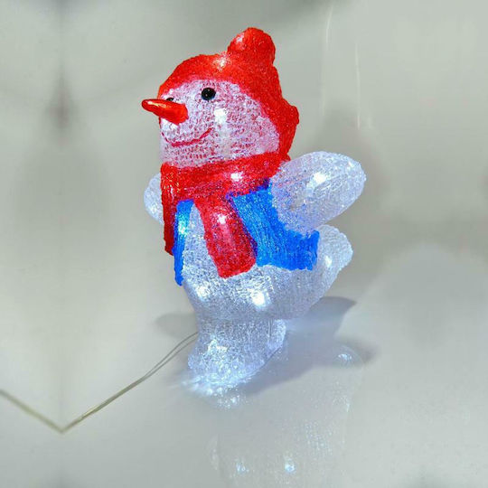 Eurolamp Illuminated Christmas Plastic Figure SNowman Height 26cm