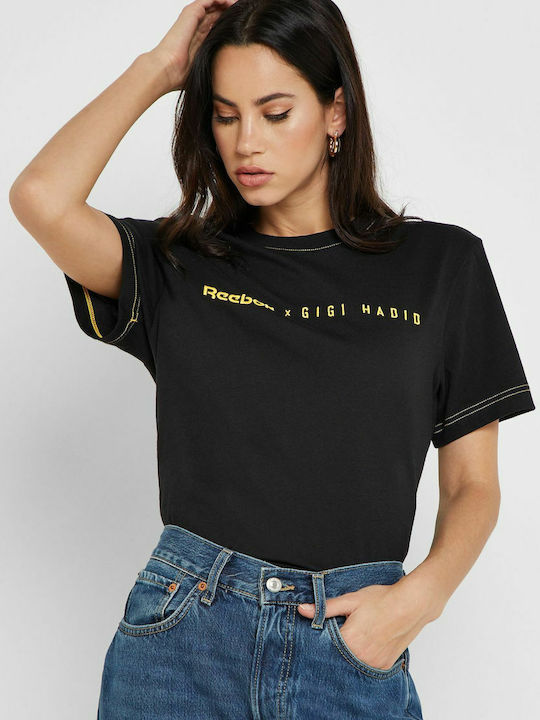Reebok x Gigi Hadid Γυναικείο T-shirt Μαύρο