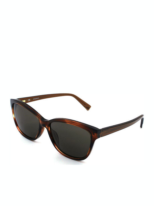 Nina Ricci Sunglasses Brown with Acetate Frame & Gray Lens Nina Ricci Sunglasses Brown with Acetate Frame & Gray Lens
