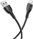 Borofone USB to Lightning Cable Μαύρο 1m (BX51 Triumph)