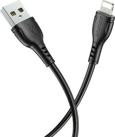 Borofone USB to Lightning Cable Μαύρο 1m (BX51 Triumph)