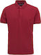 The Bostonians Men's Short Sleeve Blouse Polo Burgundy