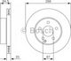 Bosch Brake Discs Front 2pcs for Mercedes-Benz C Class