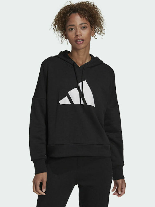 Sportswear Future Icons Μακρύ Γυναικείο Φούτερ με Κουκούλα Μαύρο
