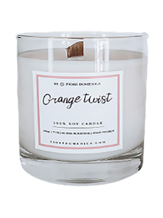 Soy candle Orange Twist, Fiore Domenica, 200gr