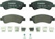 Bosch Brake Pad Front 2pcs for Citroen Berlingo / C2 / C3 / C4 / C4 Cactus / Xsara / Xsara Picasso Peugeot 1007 / 2008 / 206