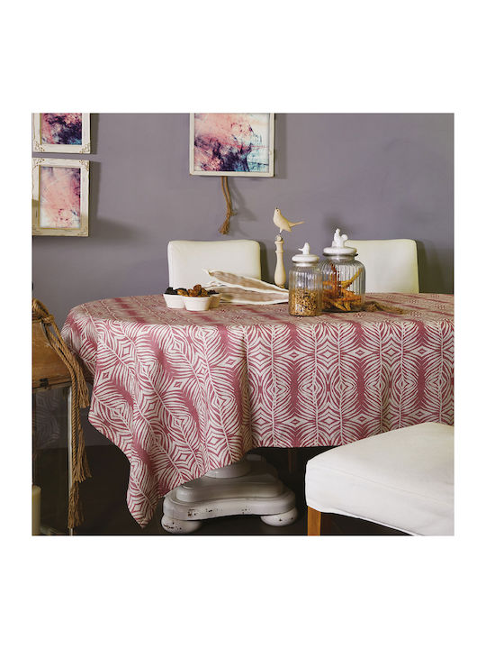 Whitegg Z067 Cotton & Polyester Tablecloth Pink 160x220cm