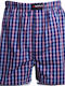 Men's Boxer Blue / Red Checkered