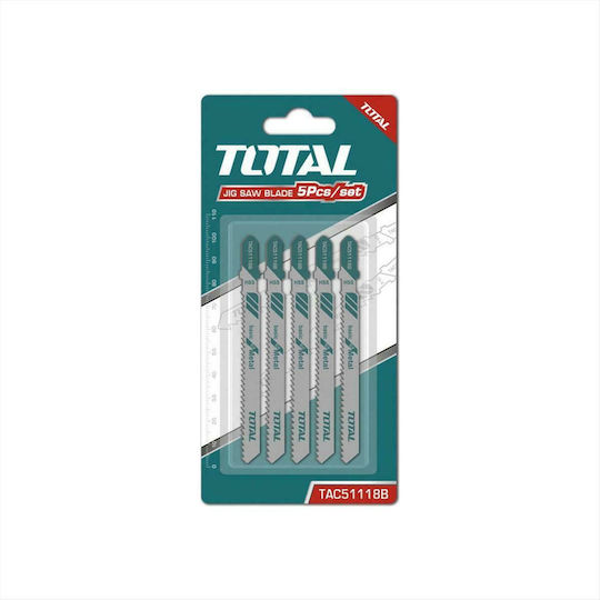 Total Jig Saw Blade for Metal 75mm 5pcs TAC51118B