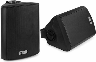 Power Dynamics Powered On-wall Speakers 50W with Bluetooth DS50AB 100.060 (Pair) 17x25x20cm in Black Color