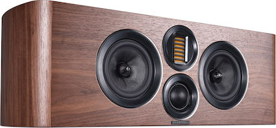 Wharfedale EVO 4.C S019.31720 Hi-Fi Lautsprecher Zentrale 150W 3 Anzahl von Fahrern B75xT35xH24.5cm. Walnuss