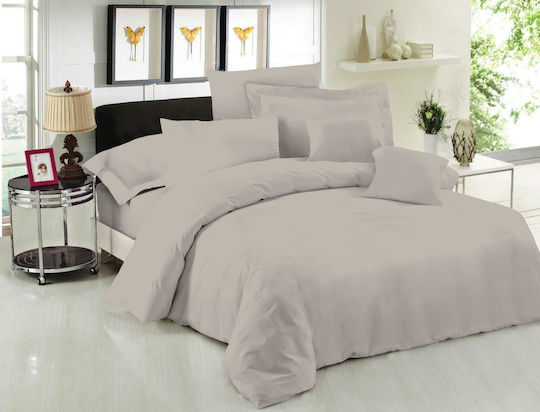 Le Blanc Kissenbezug-Set mit Umschlagumschlag Light Grey 50x70cm.