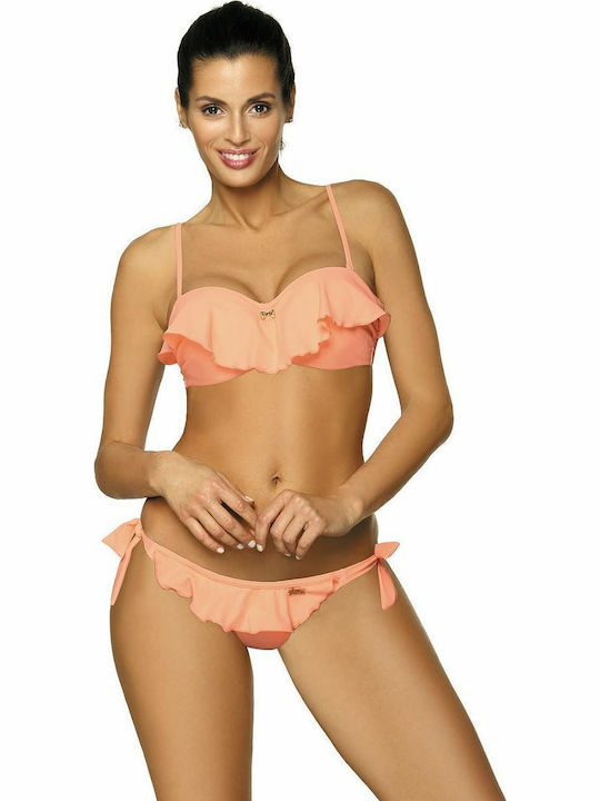 Meredith Set Bikini Push Up Brazil Πορτοκαλί