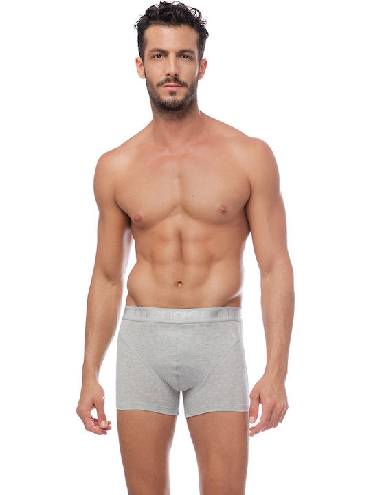 Minerva 90-20511 Herren Boxershorts Gray 2Packu...