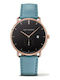 Paul Hewitt Men's Watch 42mm Battery with Blue Leather Strap