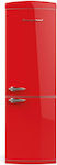 Bompani BOCB606/R Retro Ψυγειοκαταψύκτης 331lt Total NoFrost Υ190.1xΠ60.5xΒ68.1εκ. Κόκκινος