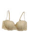 Beige Σουτιέν mit leichter Polsterung 8021-443