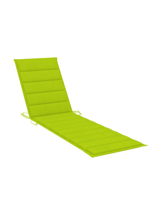 vidaXL Sun Lounger Cushion Bright Green 200x50cm.