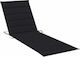 vidaXL Sun Lounger Cushion Black 200x70cm.