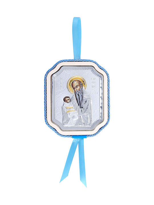 Slevori Φυλαχτό Κούνιας Heilige Ikone Kinder Amulett aus Silber F00649B1-110X130
