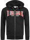 Lonsdale Birmingham Men's Sweatshirt Jacket with Hood and Pockets Black