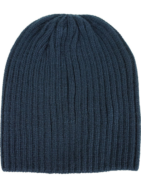 Beanie Beanie with Rib Knit in Navy Blue color