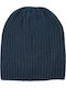 Beanie Beanie with Rib Knit in Navy Blue color