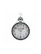 Inart Antique Wall Clock Metallic Black 40x62cm