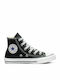 CHUCK TAYLOR ALL STAR Παιδικά Sneakers High Μαύρα