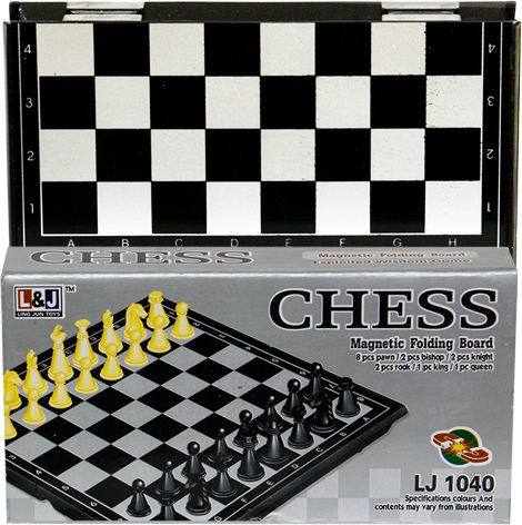 ToyMarkt Travel Magnetic Chess with Pawns 13x13cm