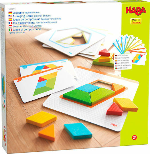 Haba Bauklötze Anordnungs Spiel Bunte Formen Hölzernes für 2+ Jahre 18 Stück