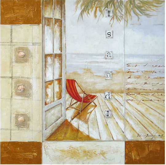 Atmosphera Sea Yard Painting Oil Painting on Canvas 100x100cm