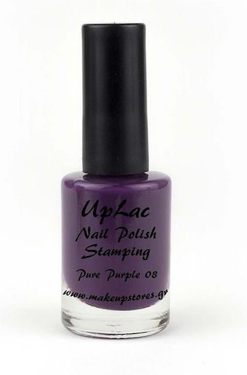 UpLac Stamping 08 Βερνίκι Διακόσμησης για Νύχια σε Μωβ Χρώμα
