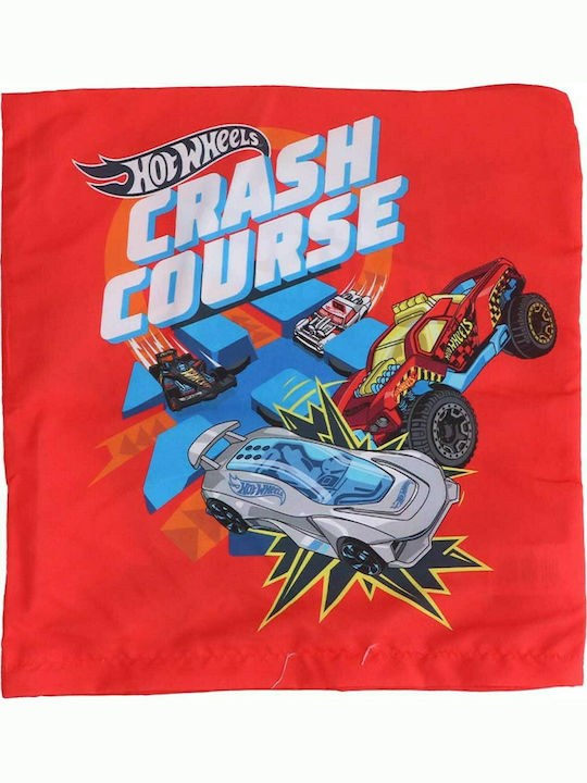 Mattel Kids Square Throw Pillow Cover Hot Wheels 40x40cm Red